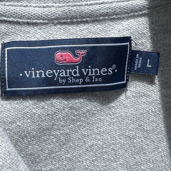 🌻Vineyard Vines Heather Gray Kids' Broadfield Half-Zip Size Large EUC - Picture 4 of 5